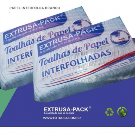 MP - TOALHA INTERFOLHA EXTRUSA BRANCO-1 20X20 - PT.1000FLS