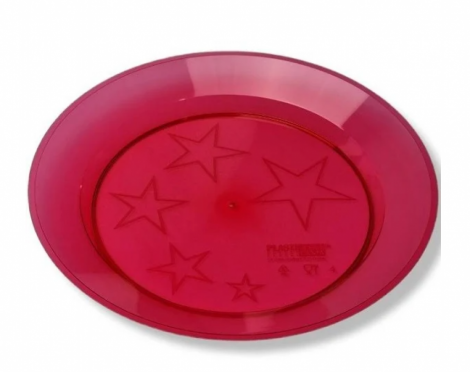 PLASTILANIA - PRATO MASTER 018 VERMELHO - CX.30X10UN