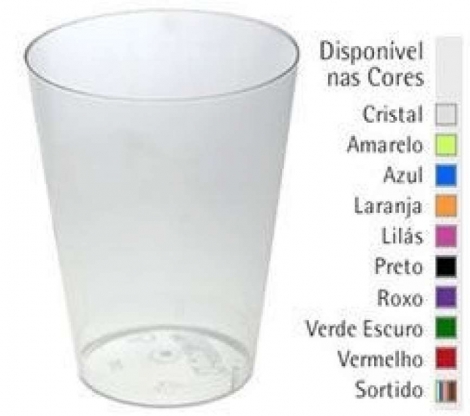 PLASTILANIA - COPO PIC-200 CRISTAL - CX.60X10UN