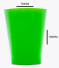 PLASTILANIA - COPO PIC-200 VERDE ESCURO - CX.60X10UN